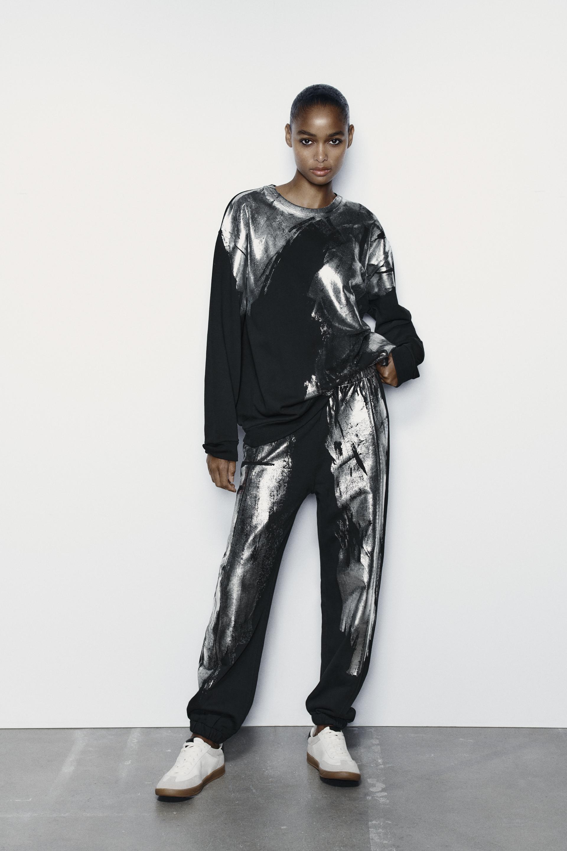 Zara wide leg jogging pants Clearance