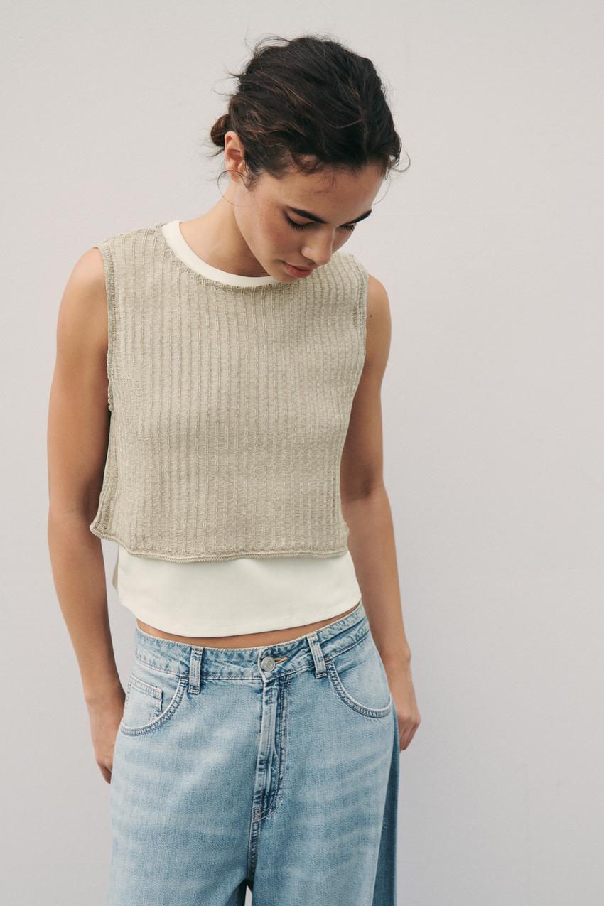 Zara vest top 7.99 Outlet