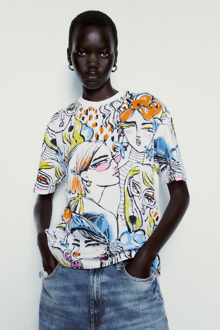 Zara women's printed shirt Clearance