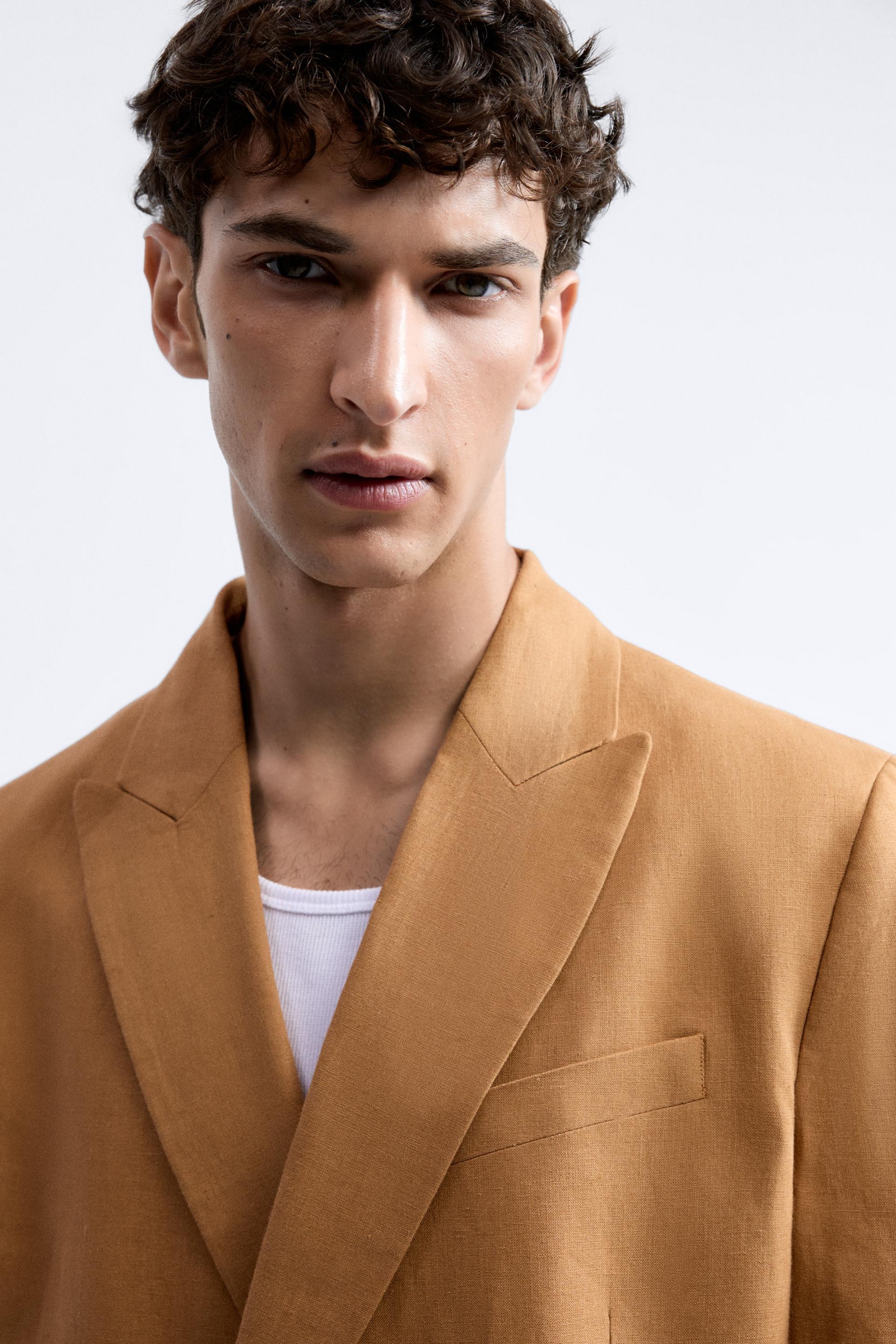 Double breasted blazer zara man Clearance