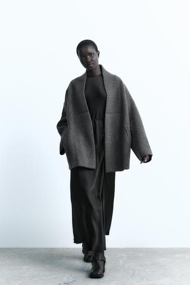 Teddy coat black zara Clearance