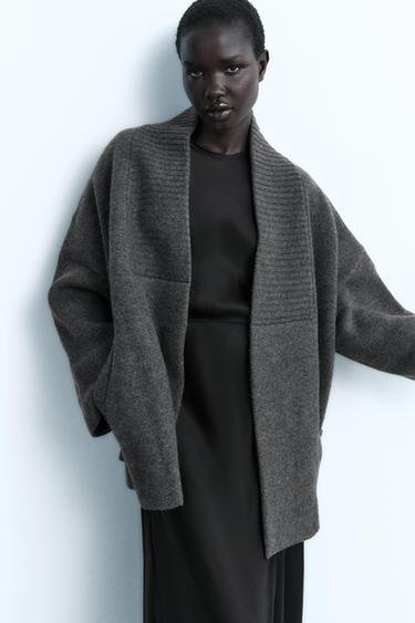 Teddy coat black zara Clearance