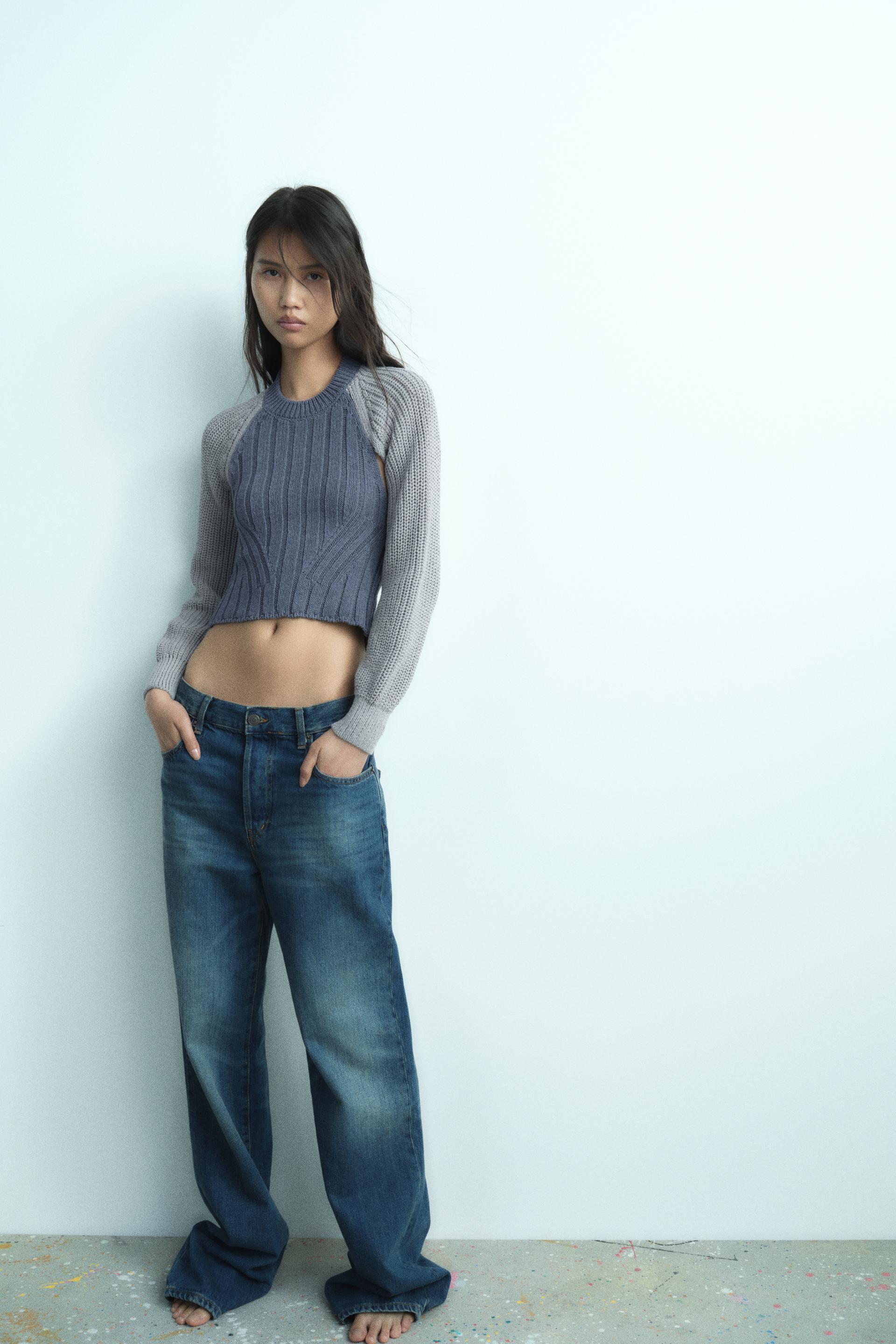Zara knit top with opening Clearance