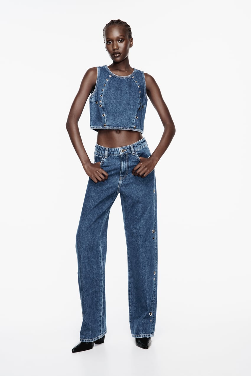 pas Prelude udgør Z1975 HIGH RISE FULL LENGTH STRAIGHT CUT RING JEANS - Mid-blue | ZARA  United States