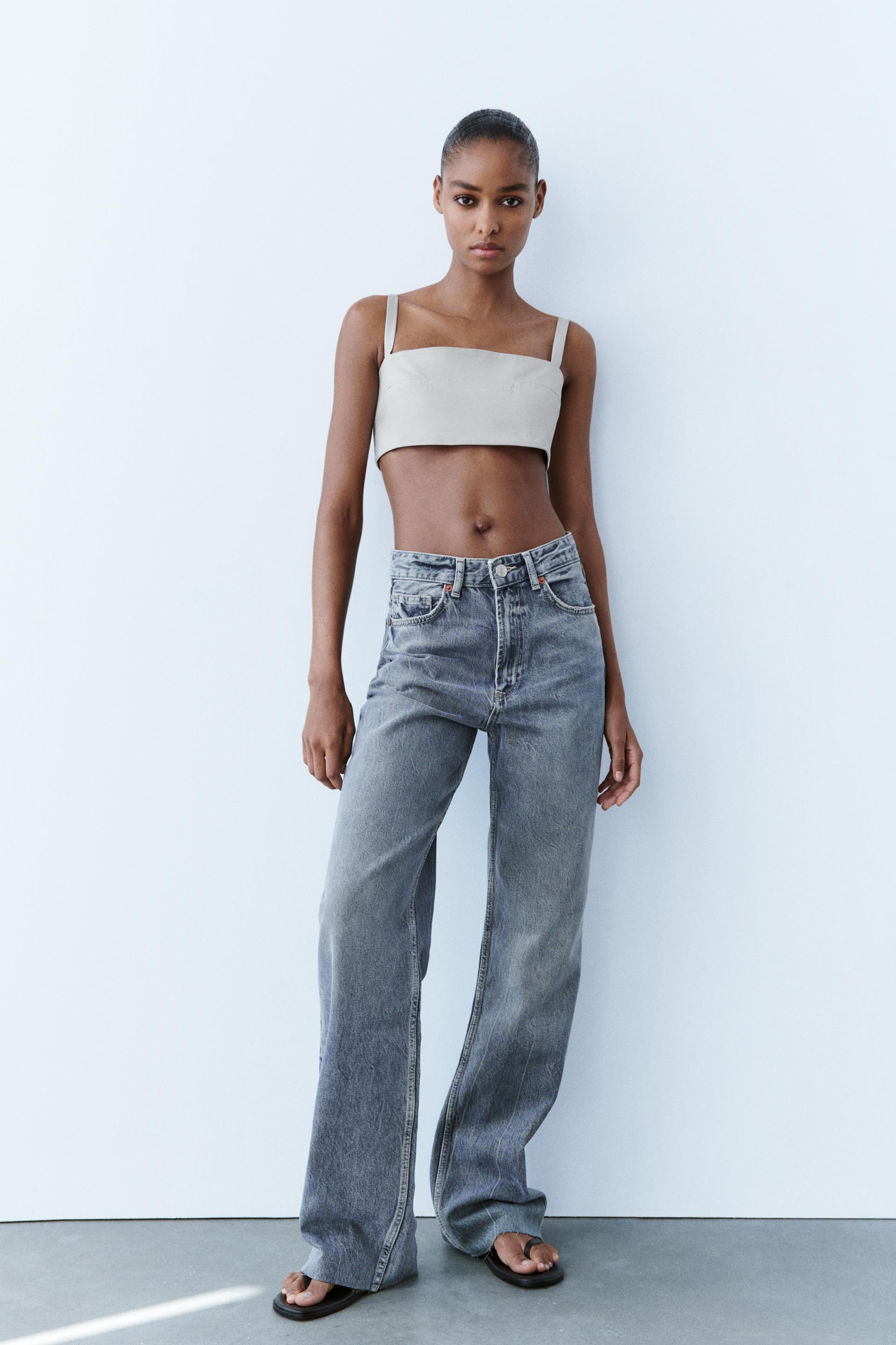 Jeans high waist wide leg zara Clearance