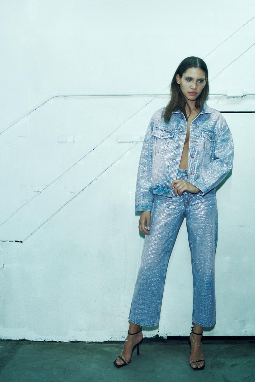 Embellished jeans zara Clearance