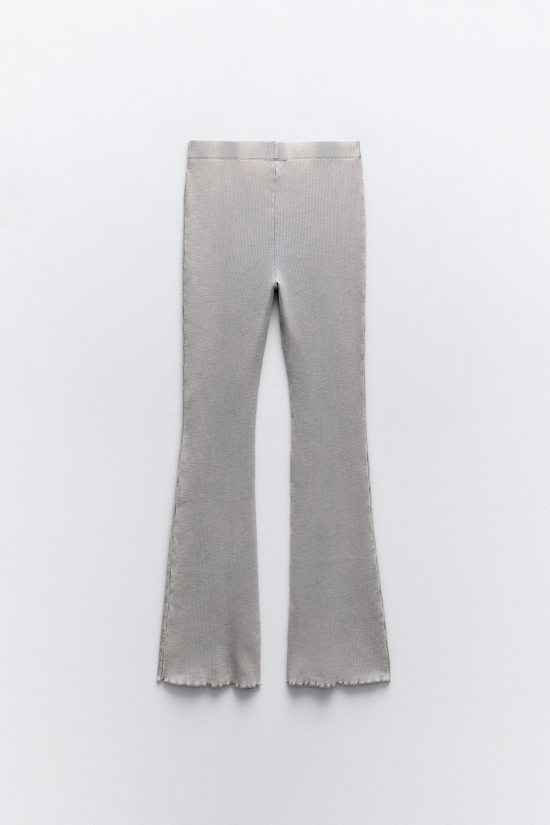 Zara grey flared trousers Clearance