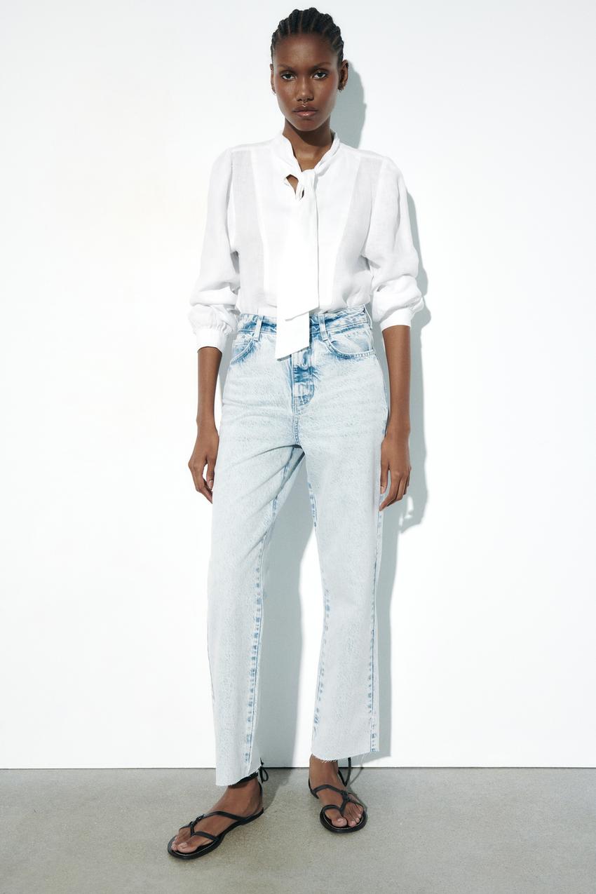 Straight fit zara jeans Clearance