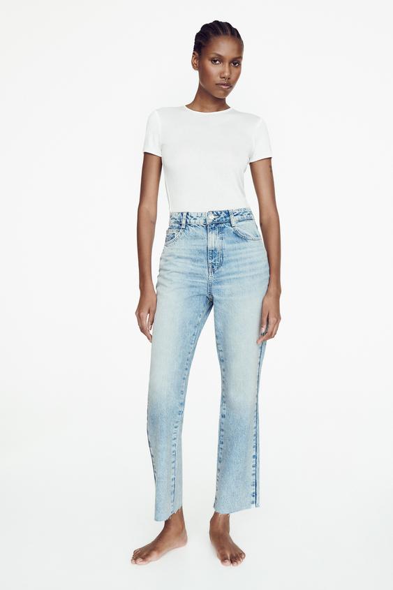 Zara high rise straight leg Clearance