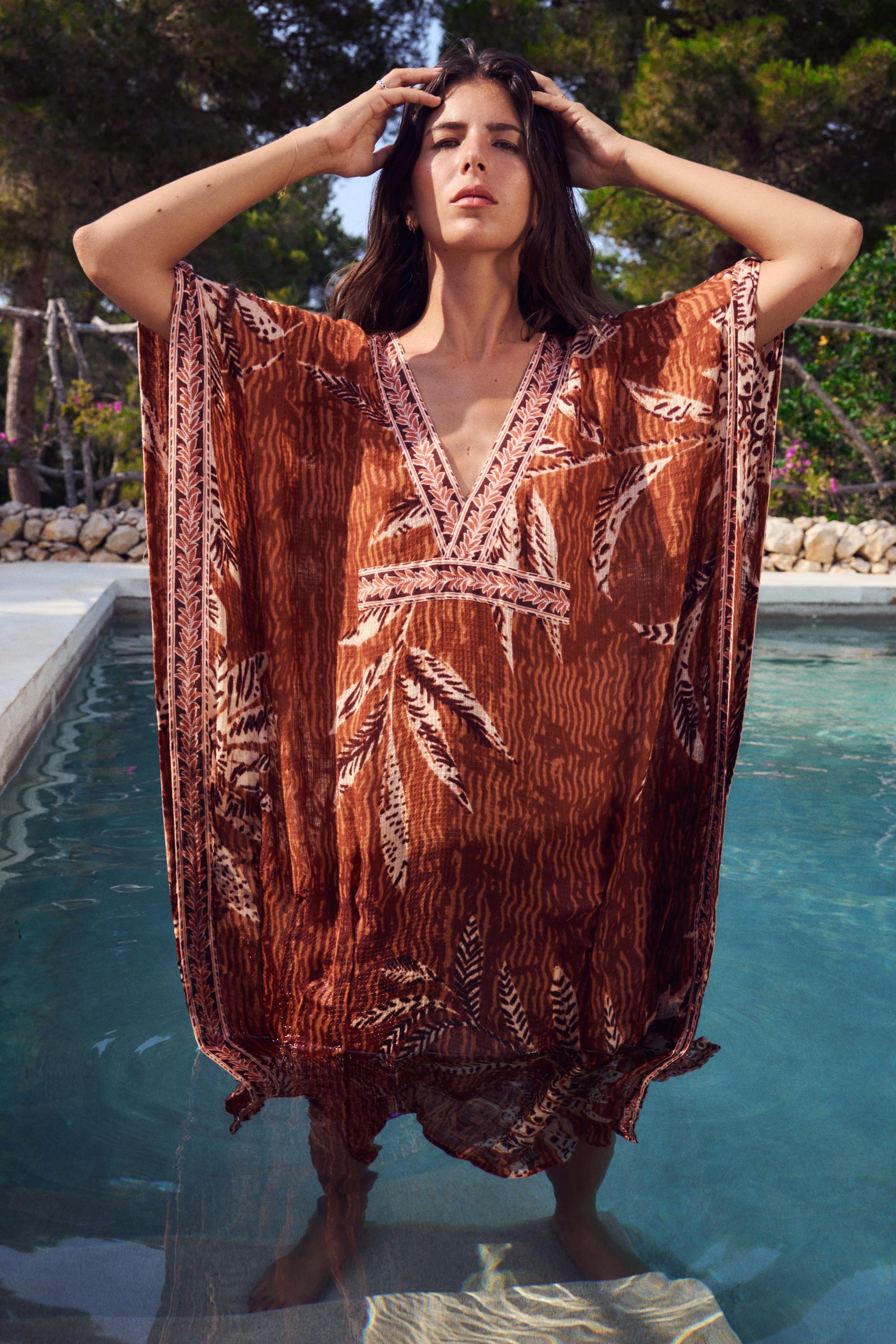 Zara kaftan maxi dress Clearance