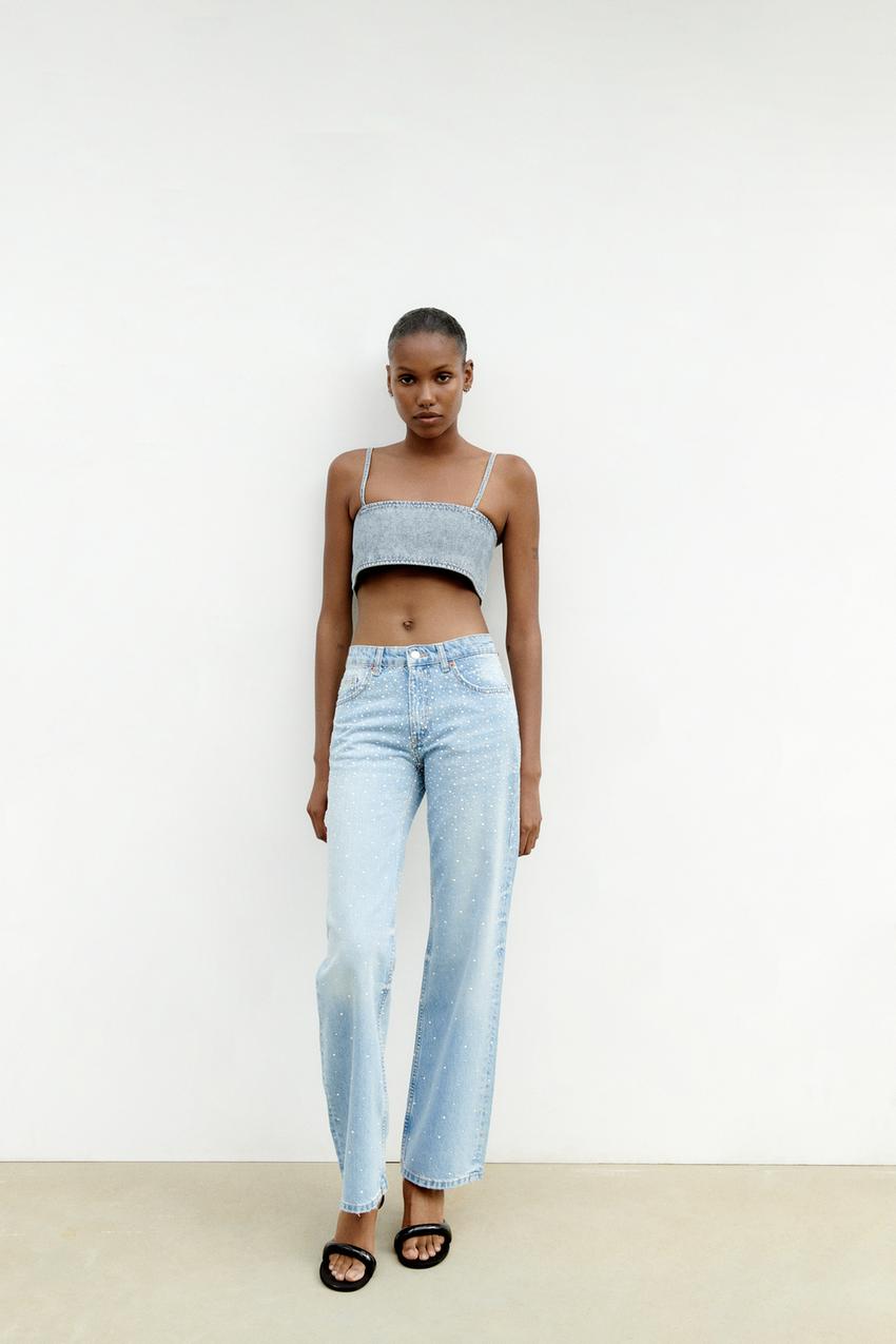 Embellished jeans zara Clearance