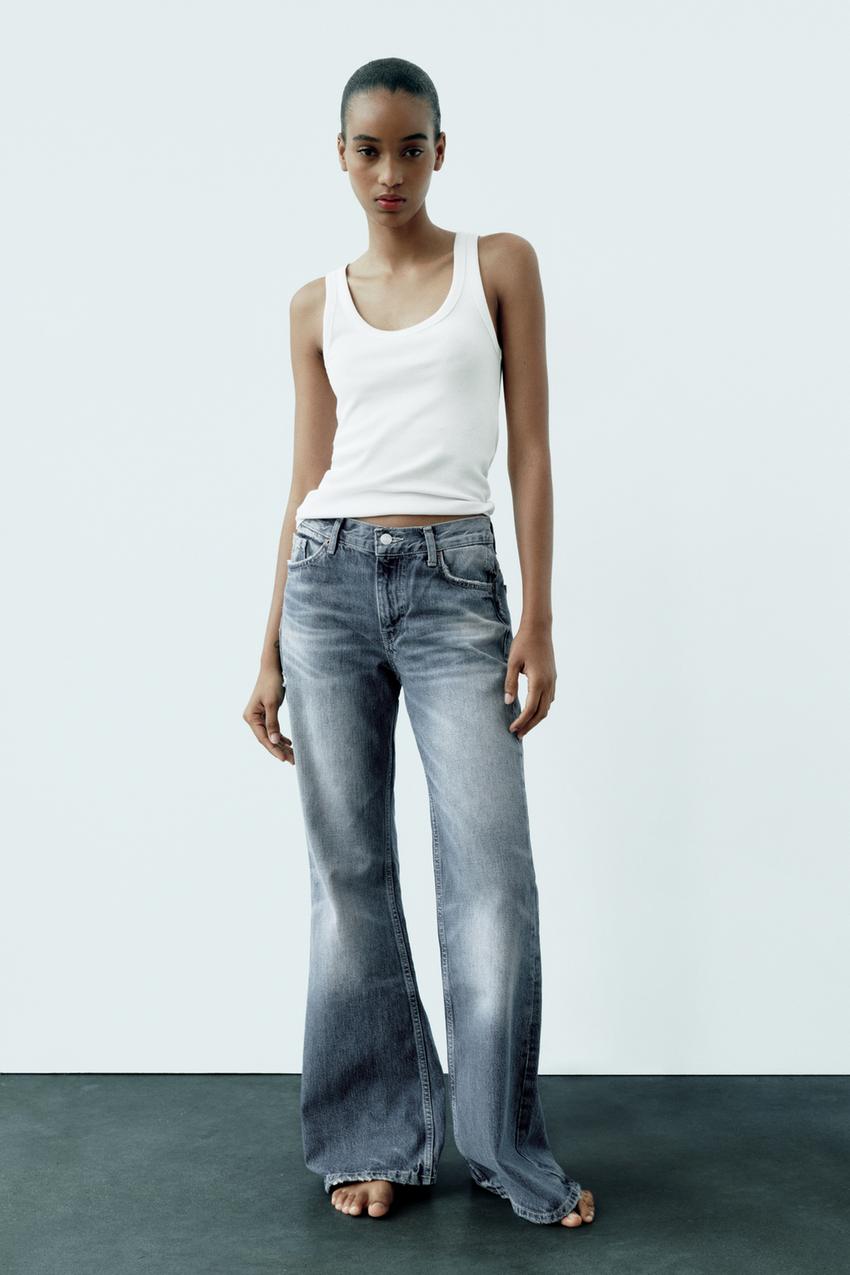 Zara flare jeans women Clearance