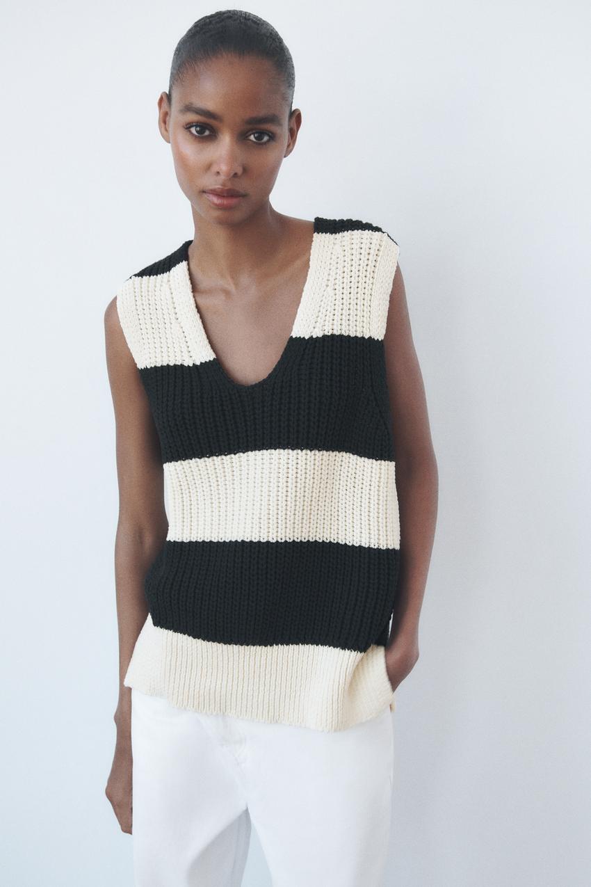 Zara women's striped sweater Outlet