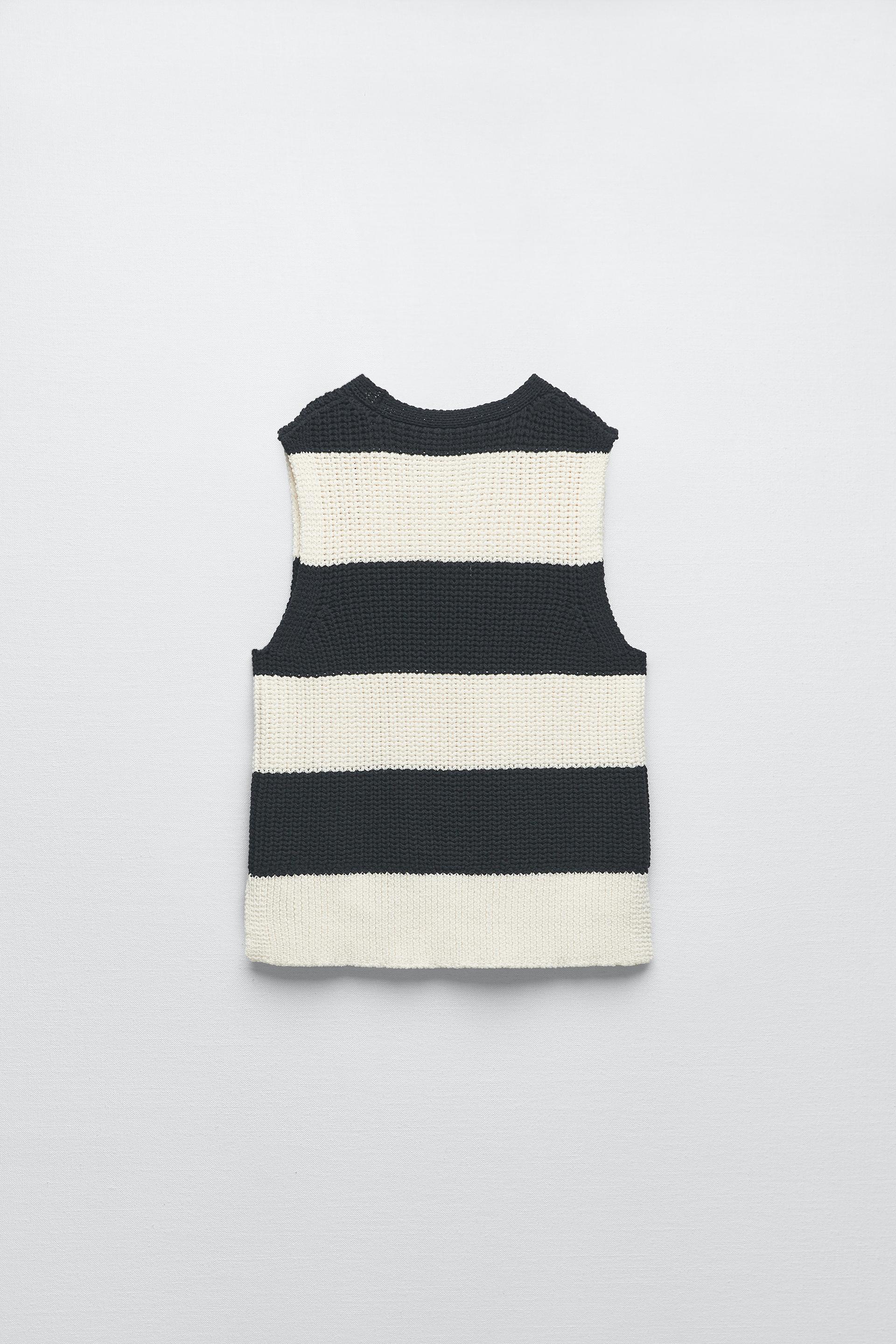 White sweater vest zara Clearance