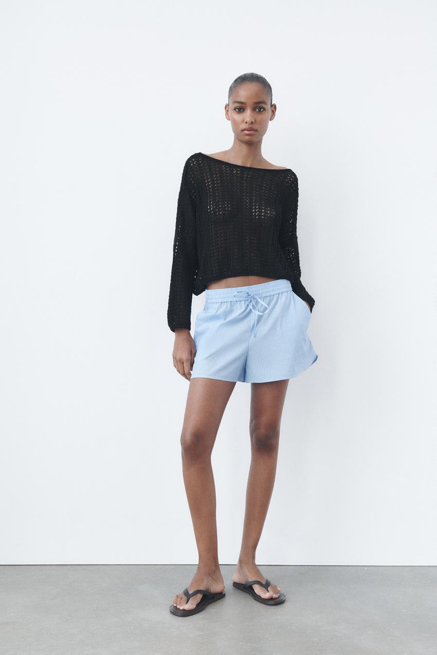 Zara knit top with opening Clearance