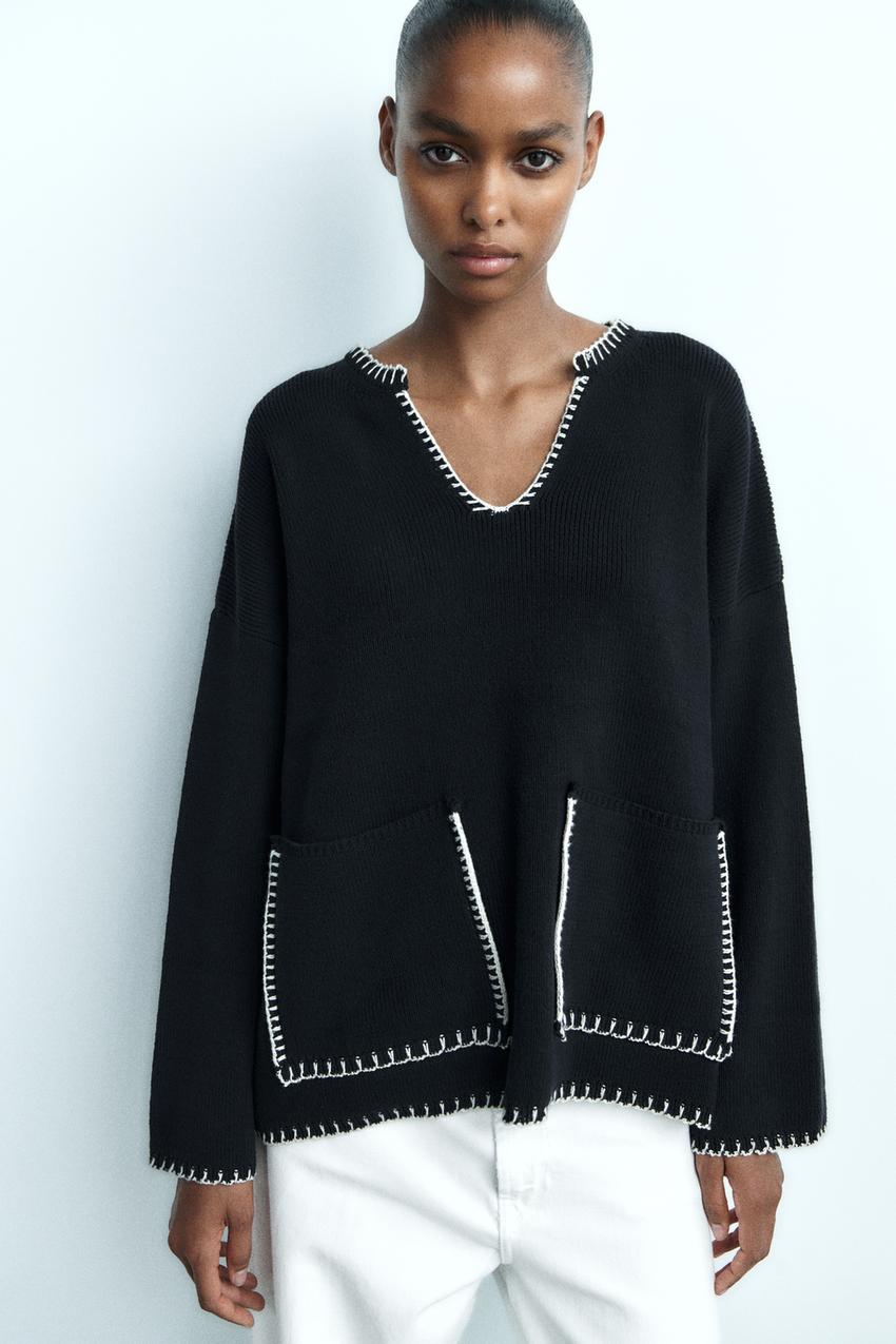 Zara one sleeve sweater Clearance