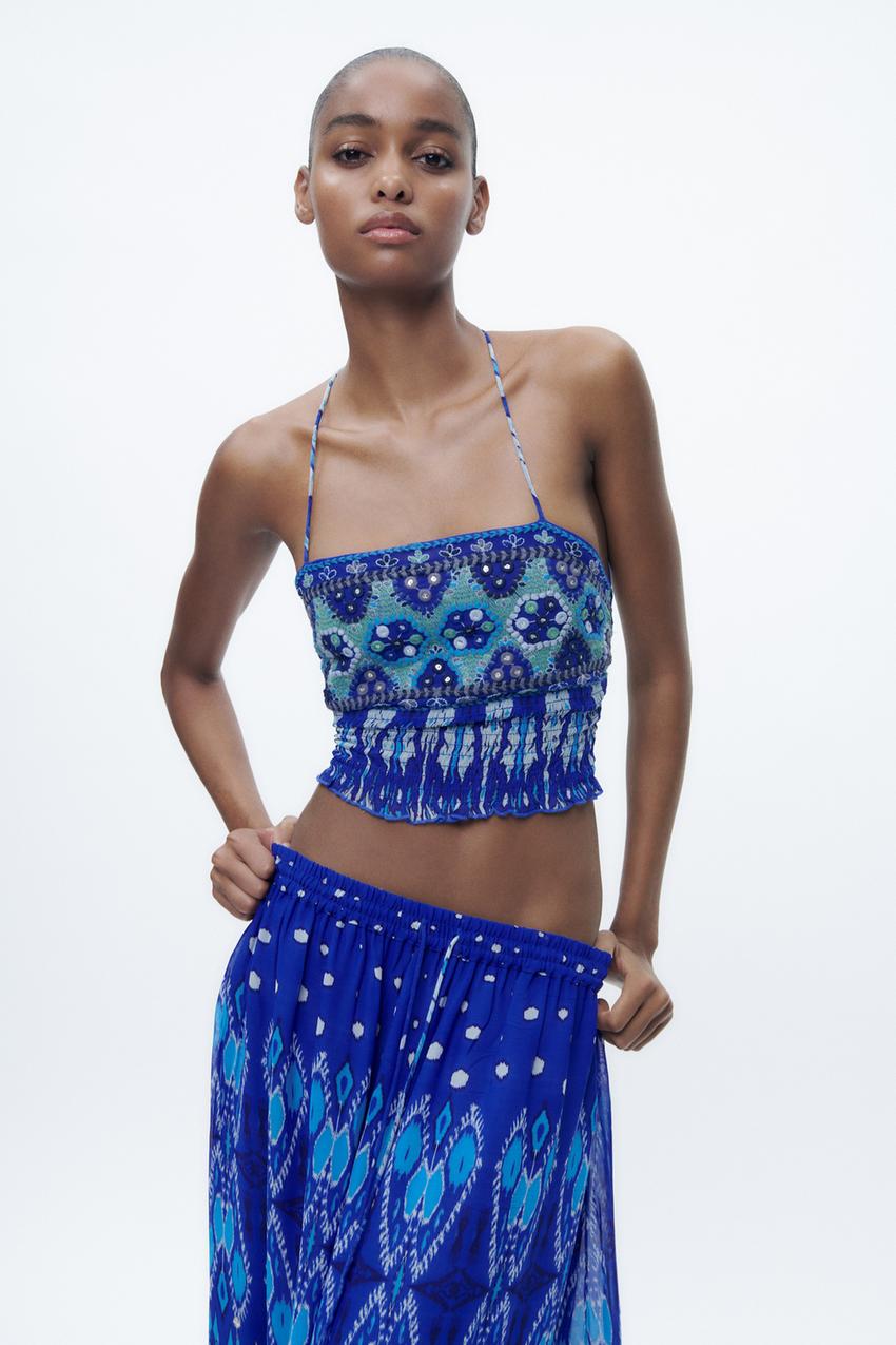 Zara blue two piece Clearance