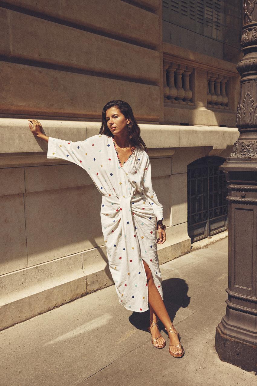 Zara white kimono dress Clearance