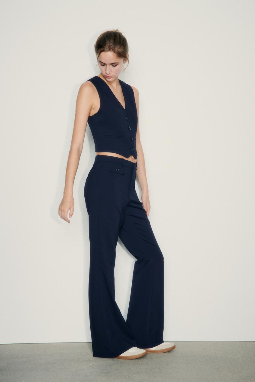 High waist flare pants zara Clearance