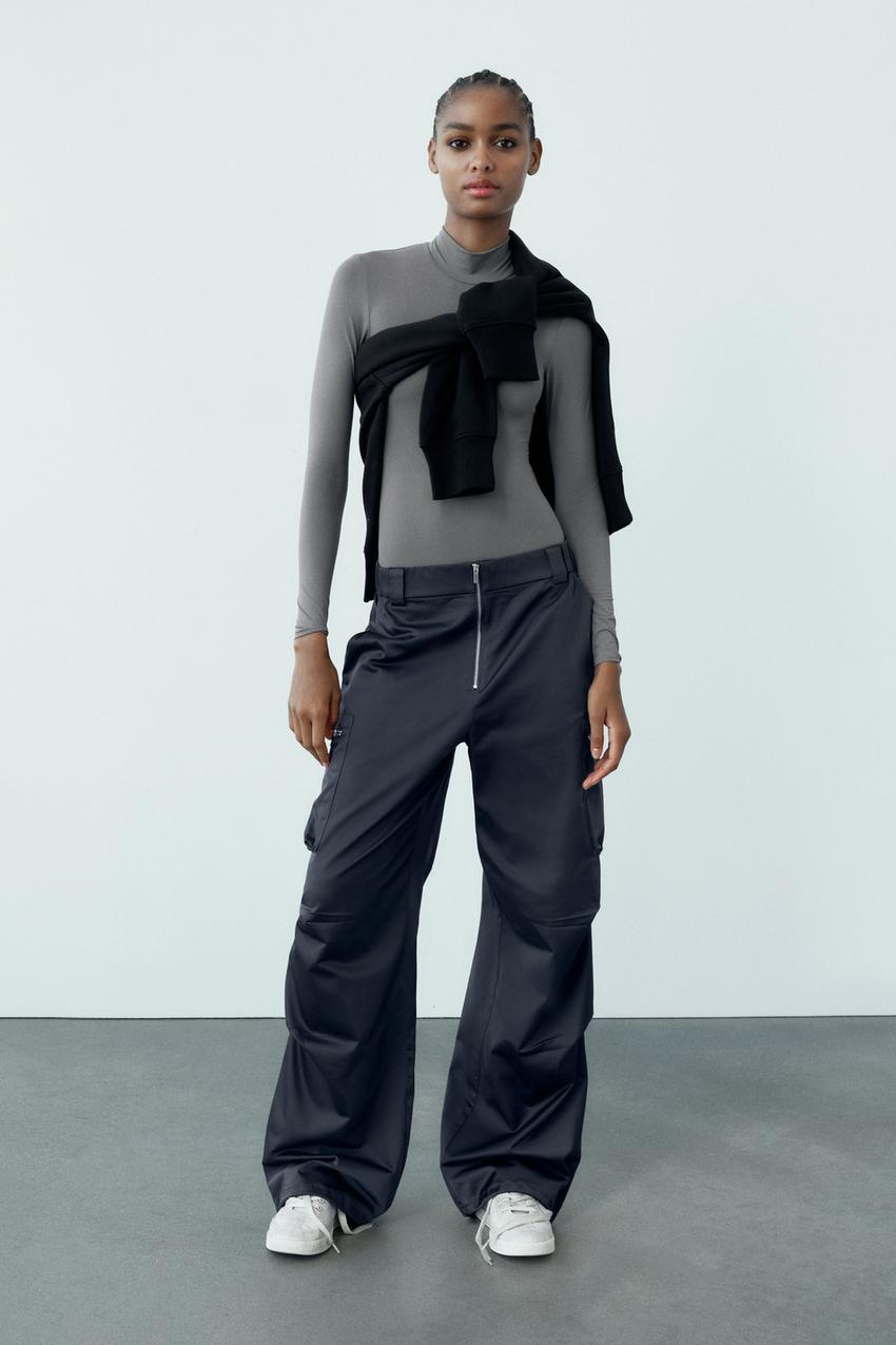 Zara satin effect pants Clearance