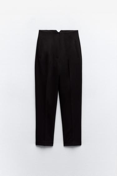 ZARA パンツ ZARA（ザラ）のハイウエストパンツ ￥4990を30代小柄ファッション