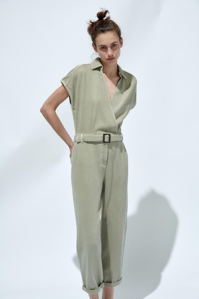 Zara jumpsuit long sleeve Clearance