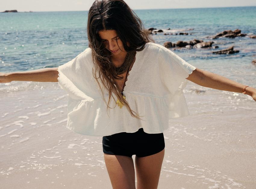 Zara woman white blouse Outlet