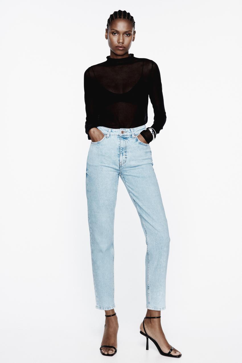 High waisted zara mom jeans Clearance