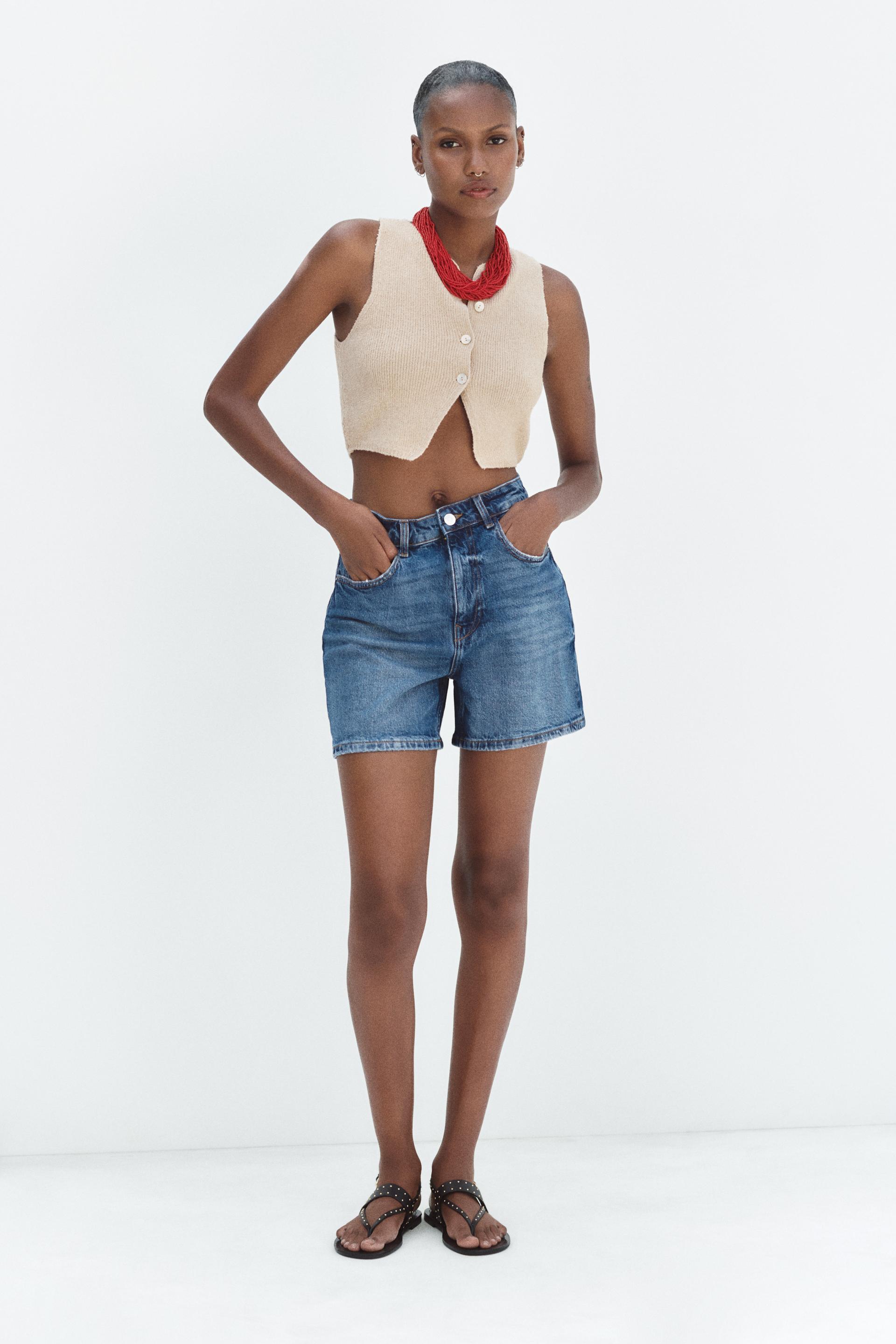 High rise shorts zara Clearance