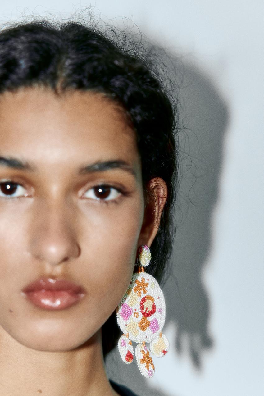 Zara white earrings Clearance