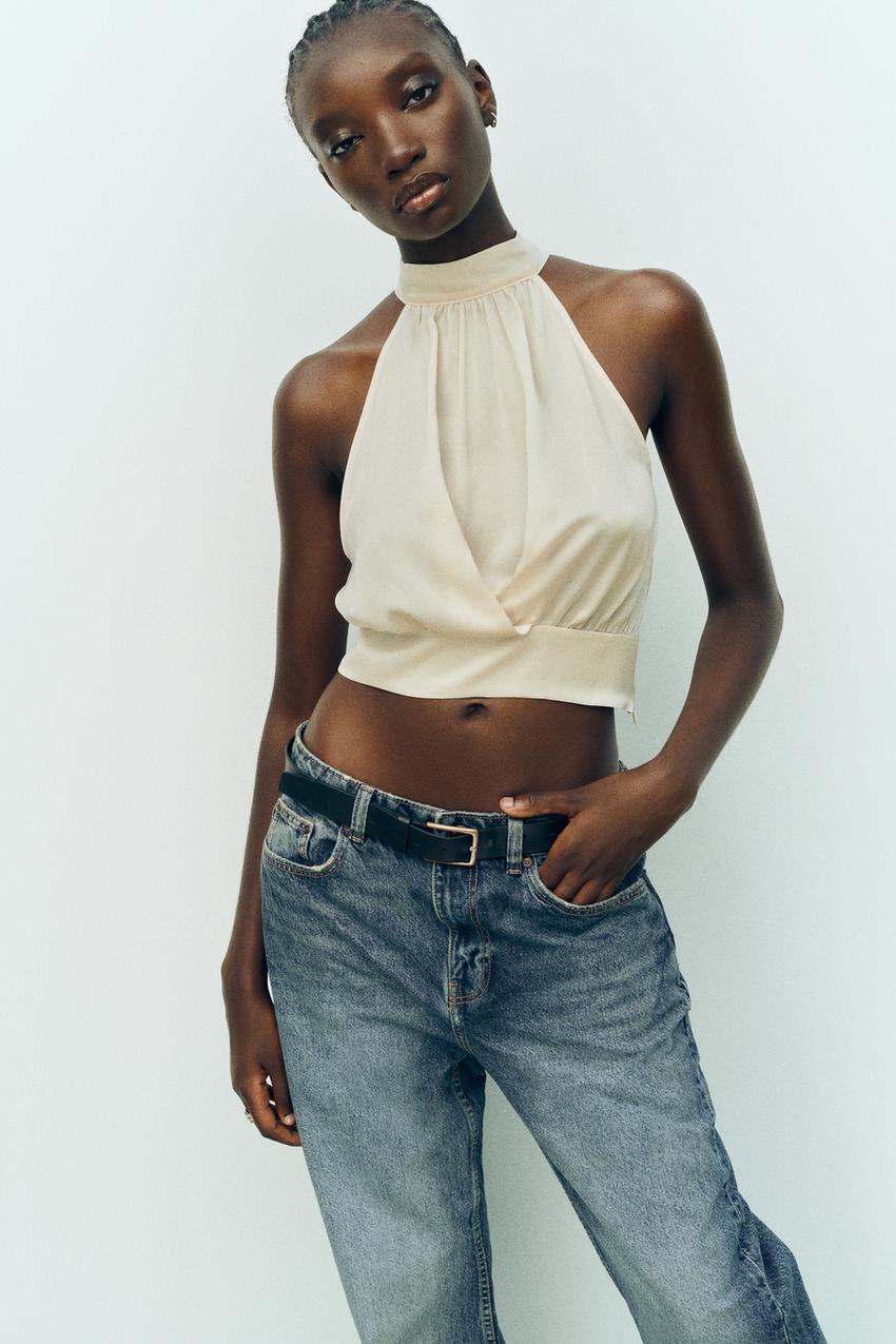 Zara tie waist top Clearance