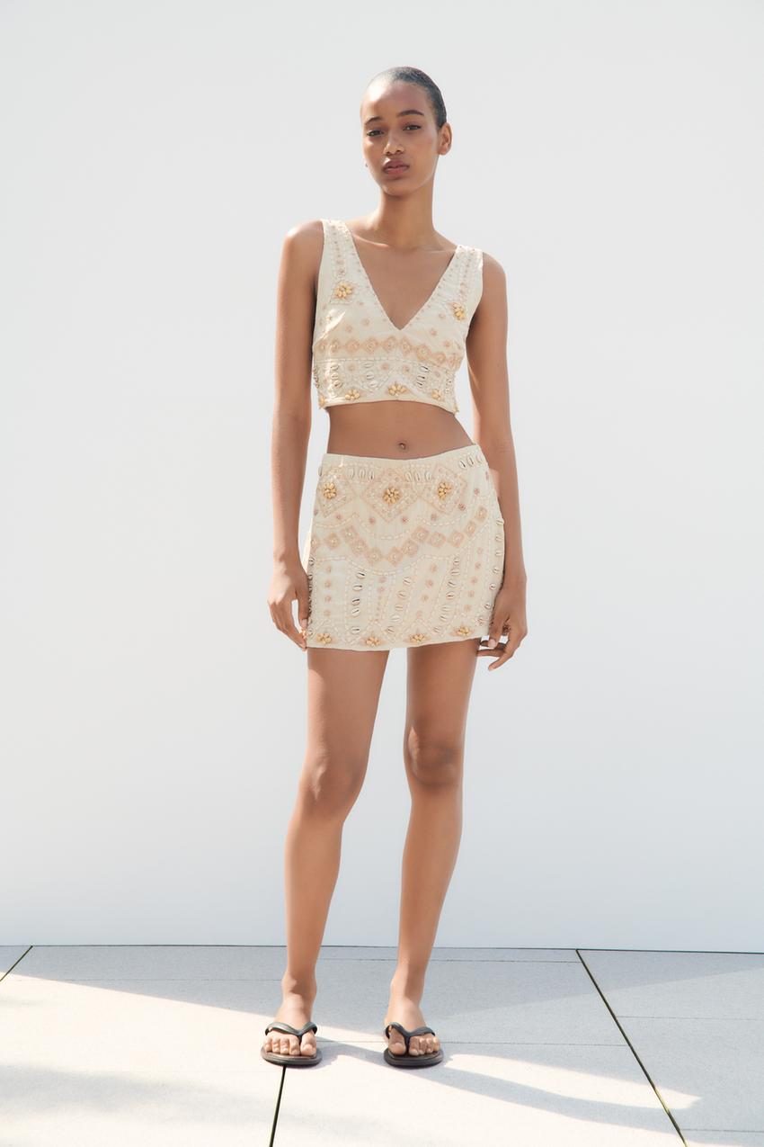 Zara slit mini skirt Clearance