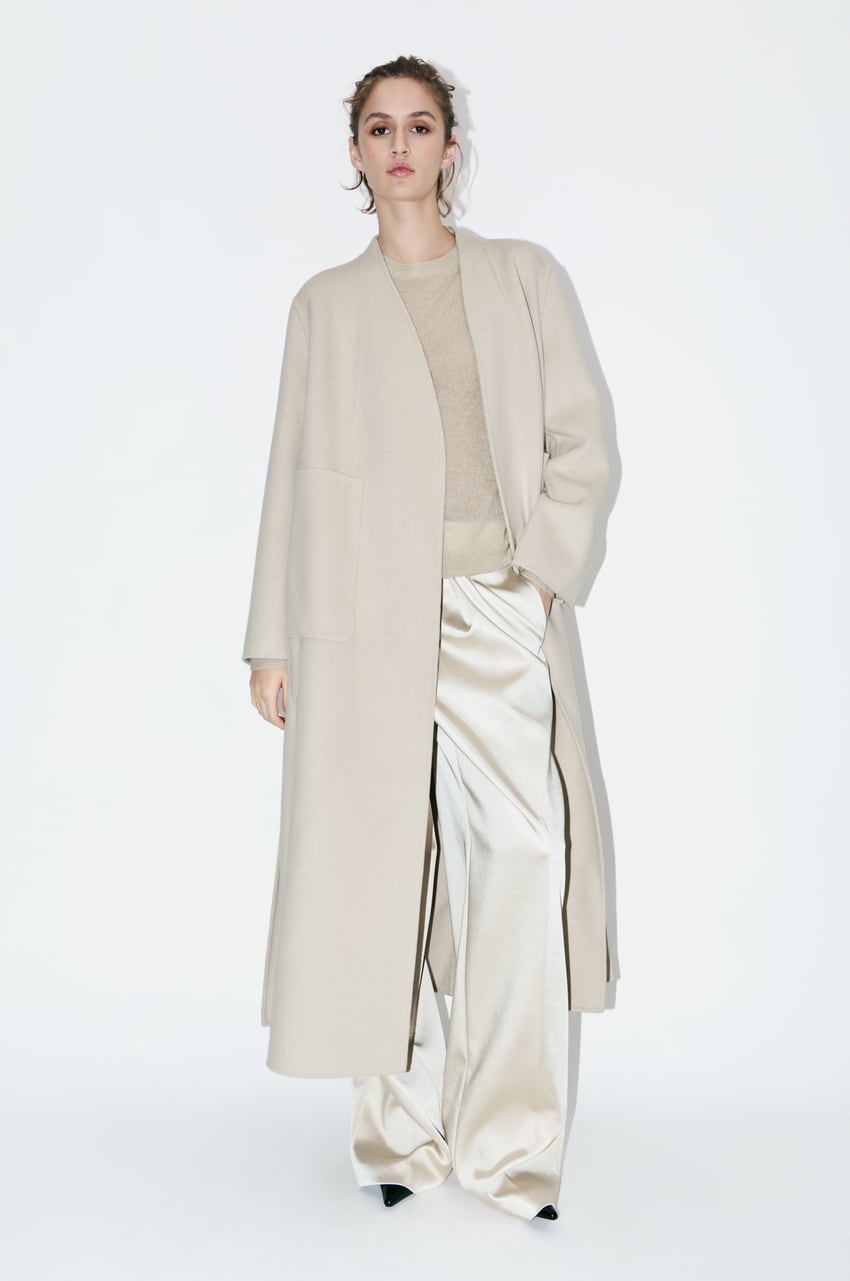 Zara DOUBLE FACED WOOL BLEND COAT ZW COLLECTION - Mid-ecru - Image 0