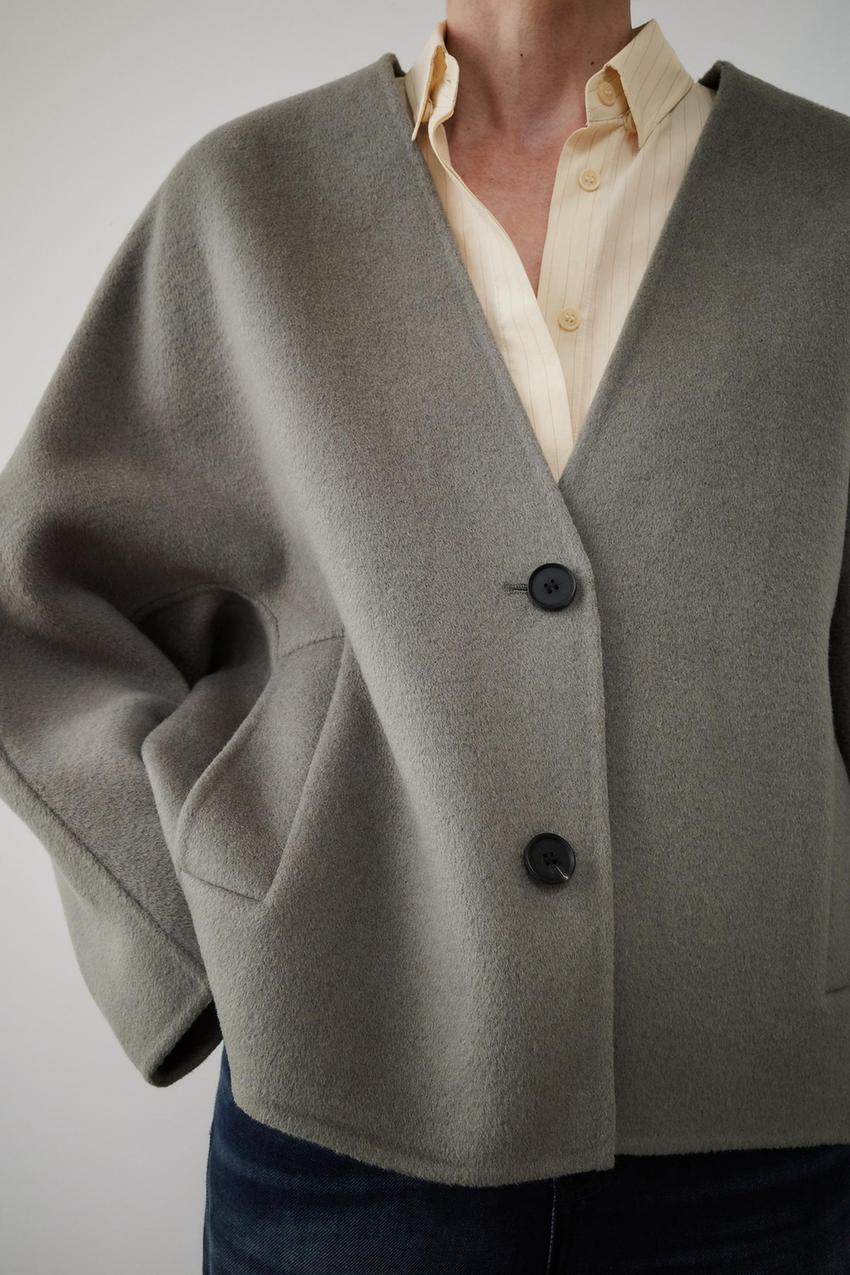 Zara jacket wool Outlet
