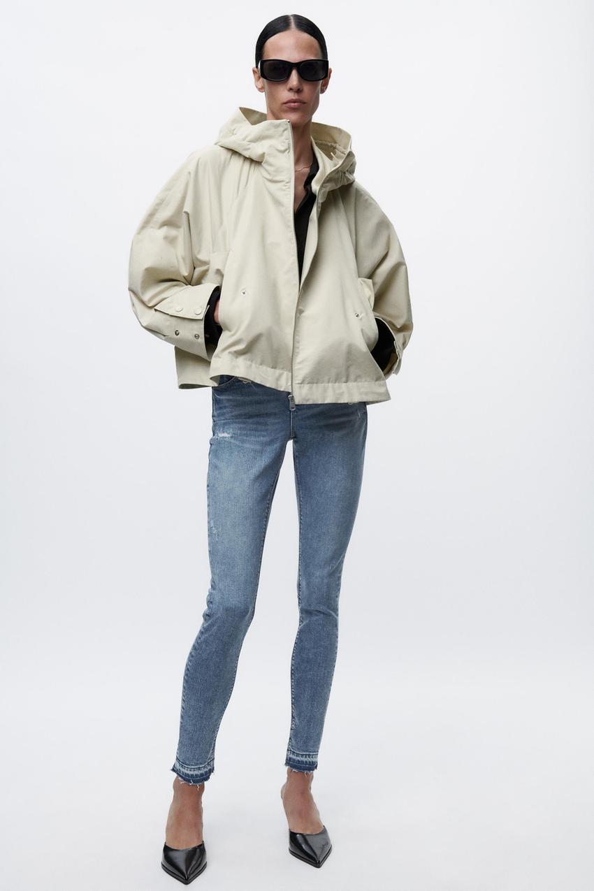 Zara women's white puffer jacket Clearance