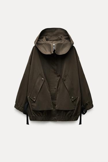 PARKA OVERSIZE S VÁZAČKAMI ZW COLLECTION