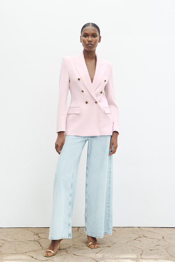 Zara pastel pink blazer Clearance