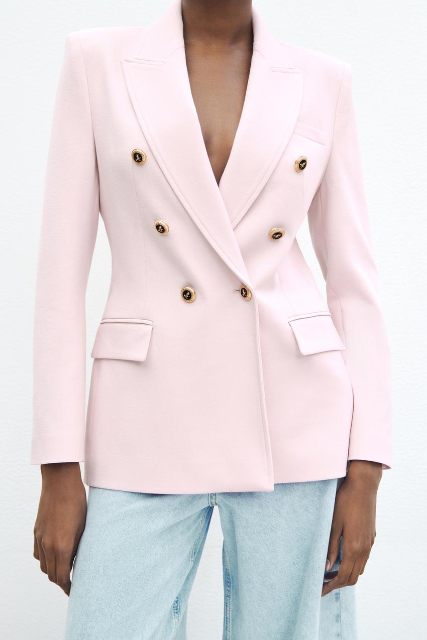 Zara pastel pink blazer Clearance