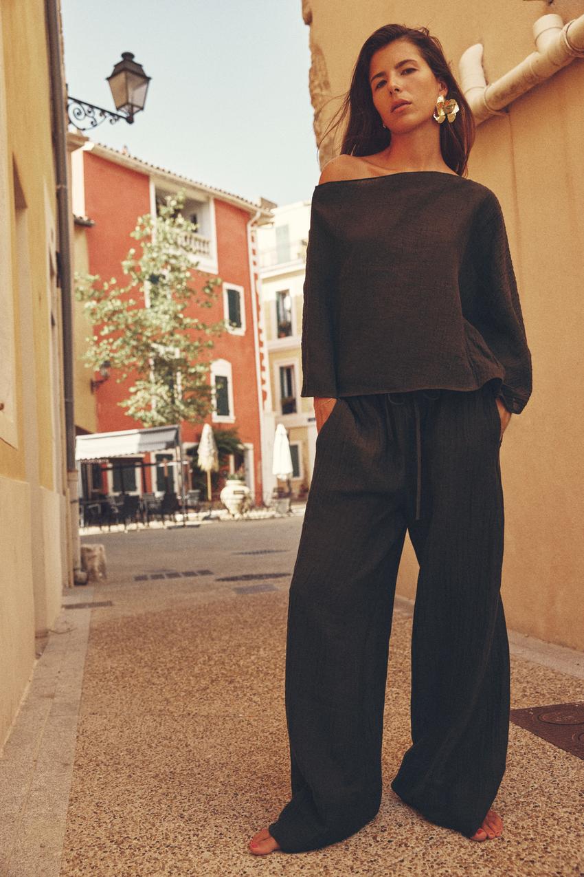 Brown zara trousers Clearance