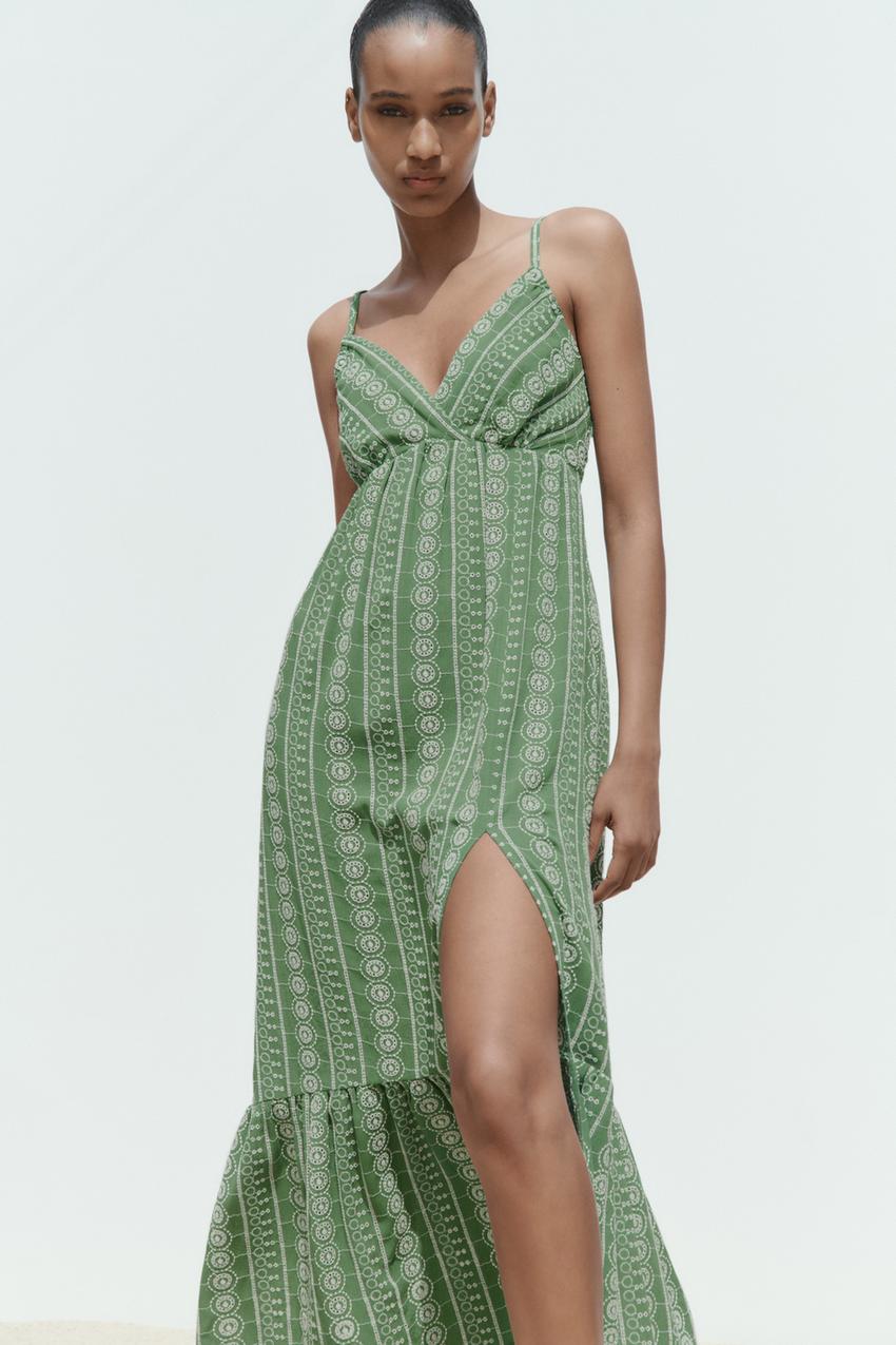 Zara green maxi Clearance