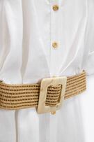 Image 5 of BELTED LINEN BLEND SHIRT DRESS from Zara