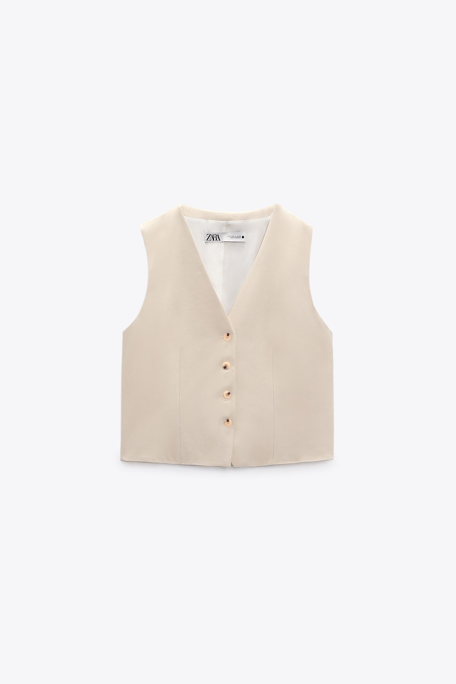 Zara beige vest Clearance
