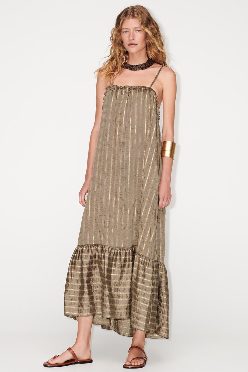 Zara striped maxi dress Clearance