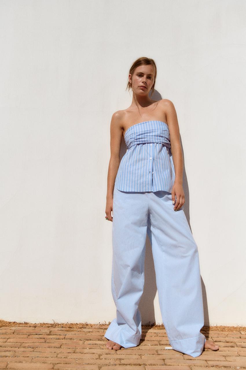 Zara blue tops Outlet