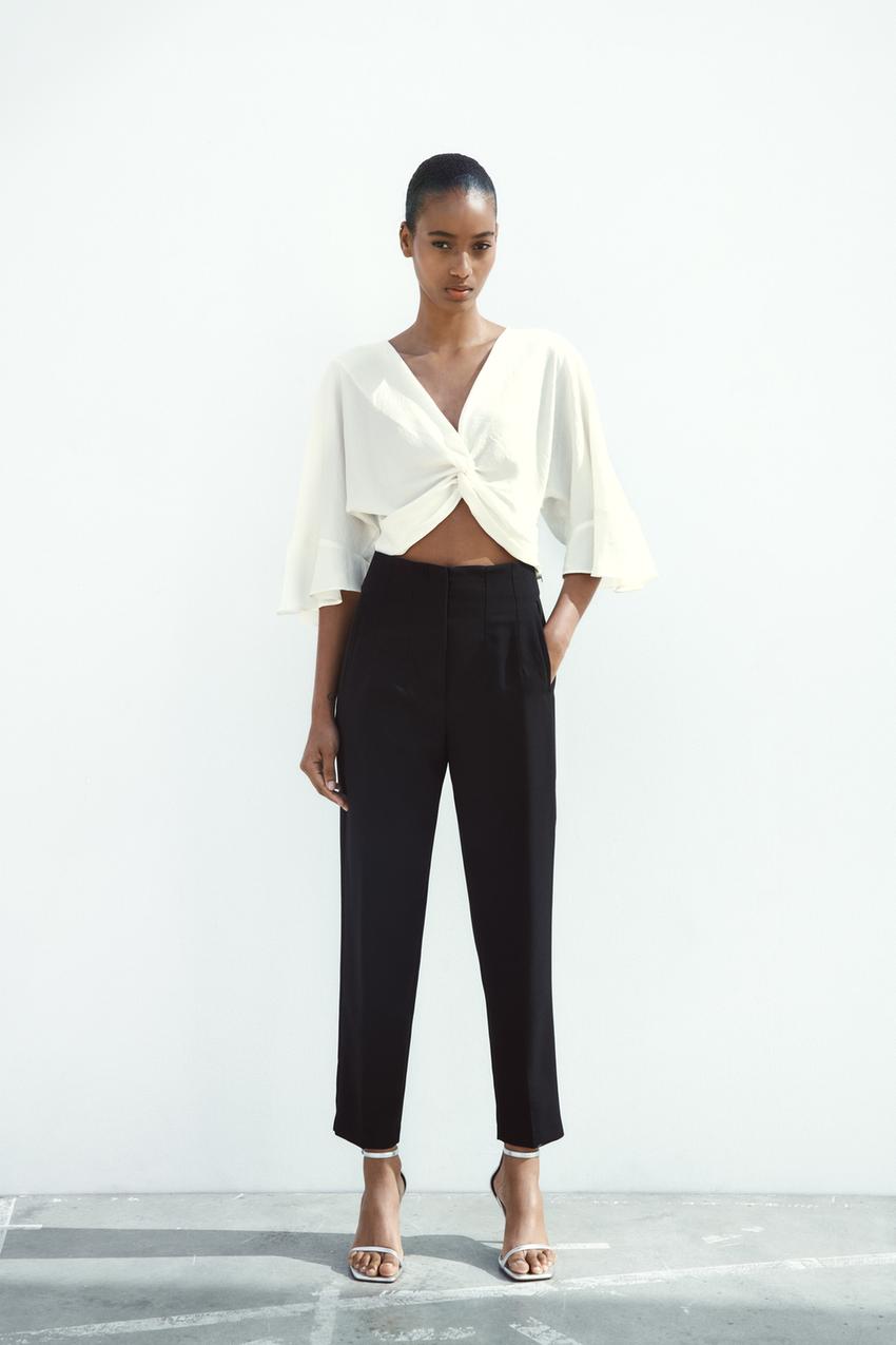 Zara front knot top Clearance