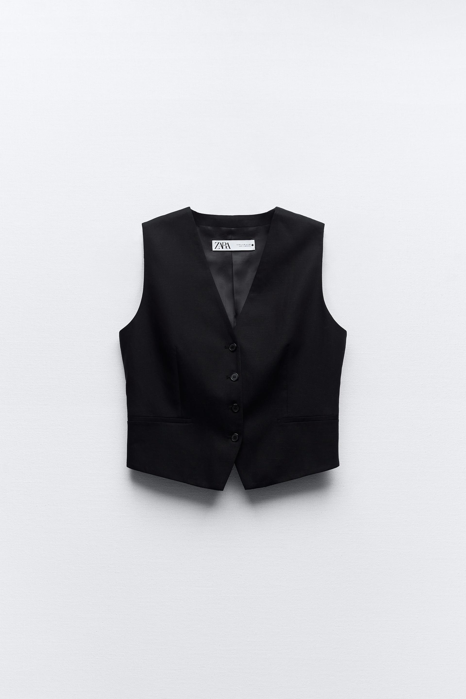 Zara vest black Clearance