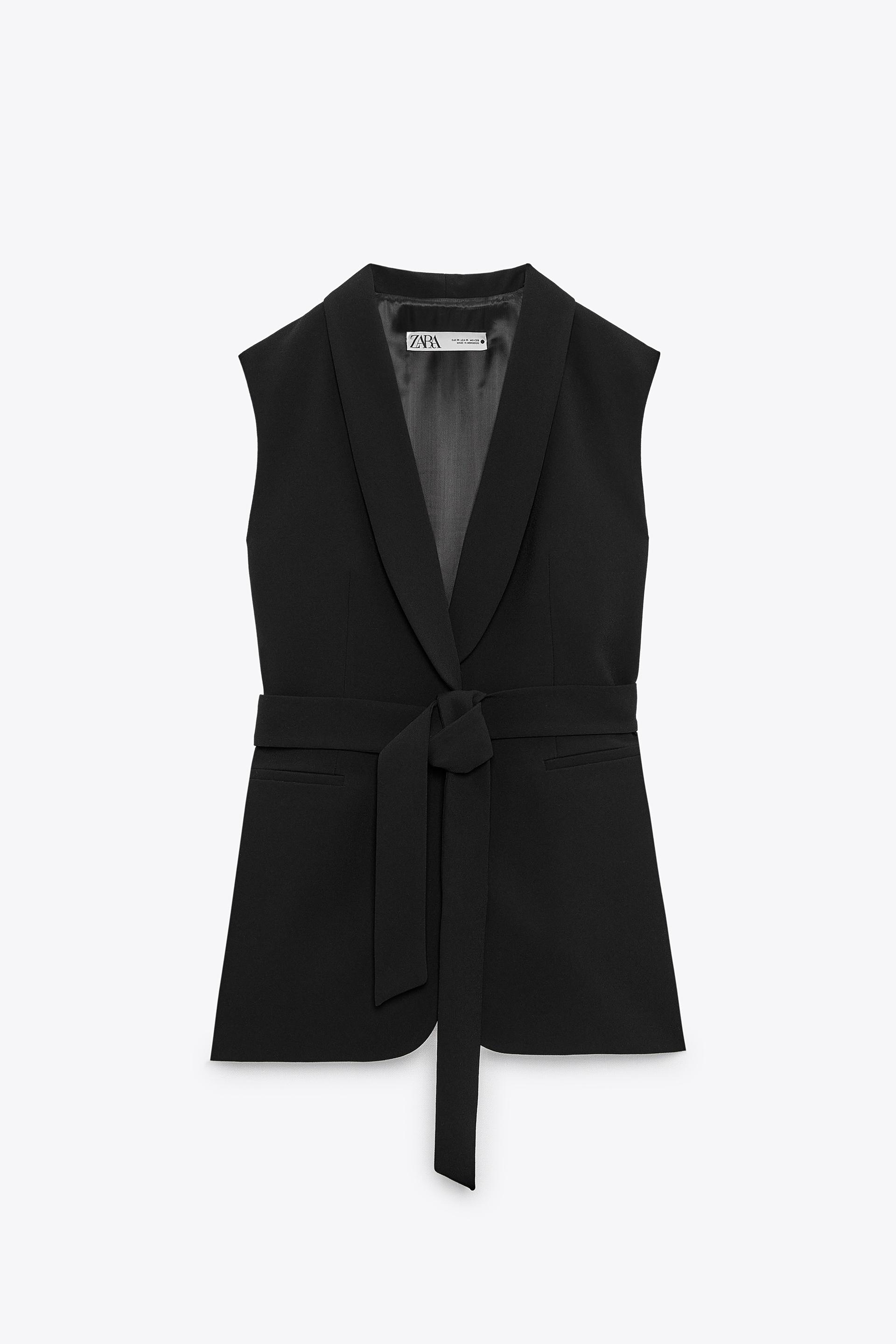 Zara vest black Clearance
