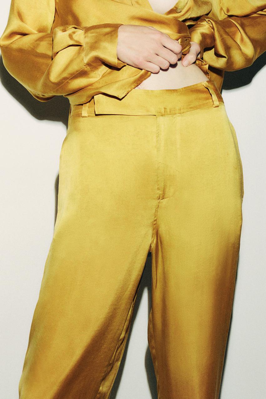 Zara limited edition satin trousers Clearance