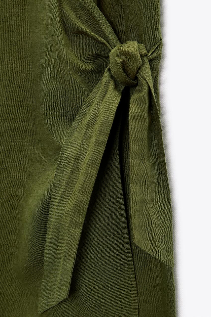 Zara linen blend short jumpsuit Clearance