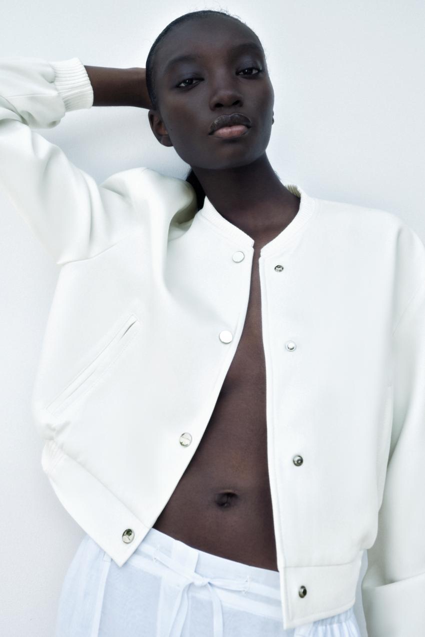 Bomber cropped zara Clearance